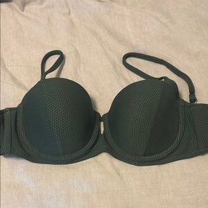 Dark Green Bikini Top